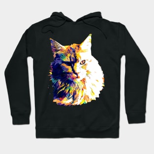 cute cat wpap popart Hoodie